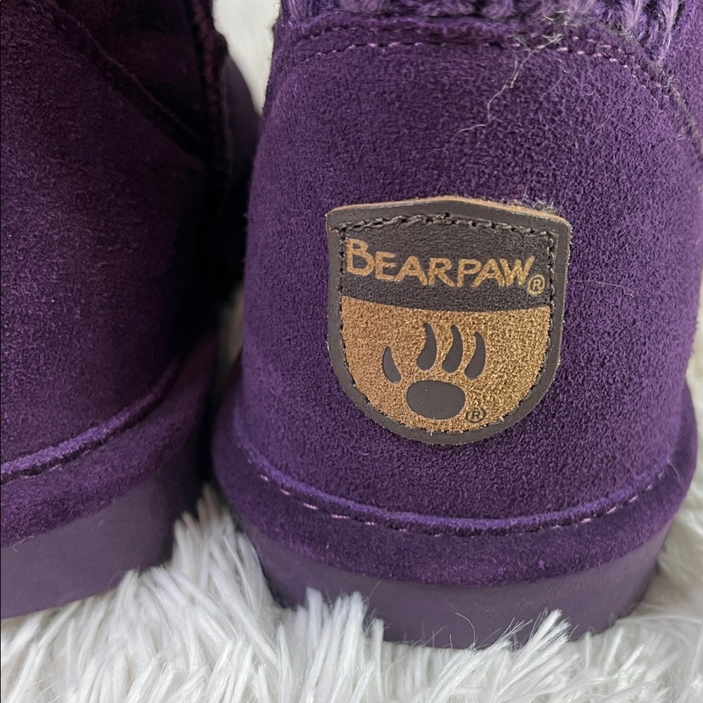 BearPaw Purple Suede Winter Boots - Picture 2 of 11